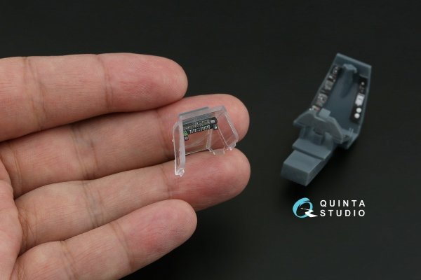 Quinta Studio QD+72252 Ka-50 (black panels) 3D-Printed &amp; coloured Interior on decal paper (HobbyBoss/ARK) (with 3D-printed resin parts) 1/72