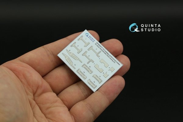 Quinta Studio QP48029 F-16 block 40/42 reinforcement plates (Kinetic 2022 tool) 1/48