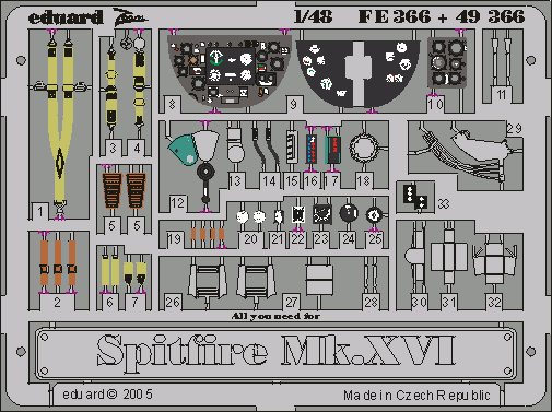 Eduard 49366 Spitfire Mk. IXc/ XVIe 1/48