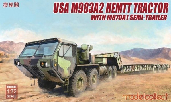 Modelcollect UA72083 USA M983A2 HEMTT Tractor with M870A1 Semi-Trailer 1/72