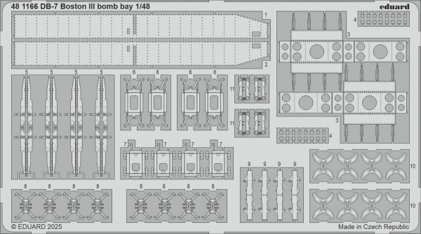 Eduard 481166 DB-7 Boston III bomb bay HONG KONG MODELS 1/48