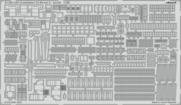 Eduard BIG5366 USS Constellation CV-64 PART I TRUMPETER 1/350
