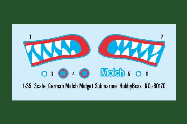 Hobby Boss 80170 German Molch Midget Submarine 1/35