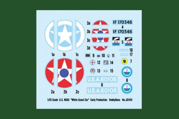Hobby Boss 82451 U.S. M3A1 White Scout Car Early Production (1:35)