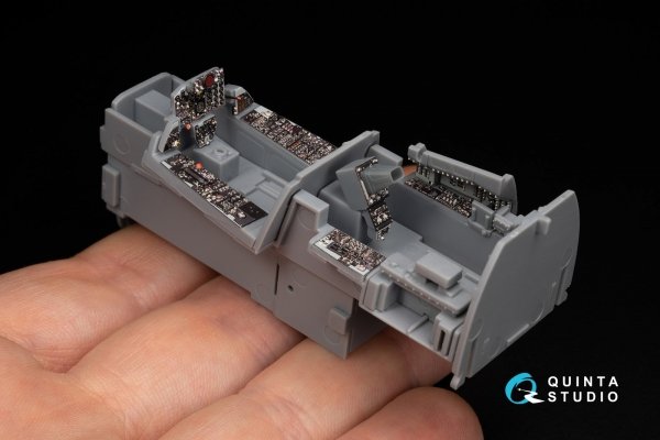 Quinta Studio QD+48448 F-4G early 3D-Printed &amp; coloured Interior on decal paper (Zoukei Mura SWS) (with 3D-printed resin parts) 1/48