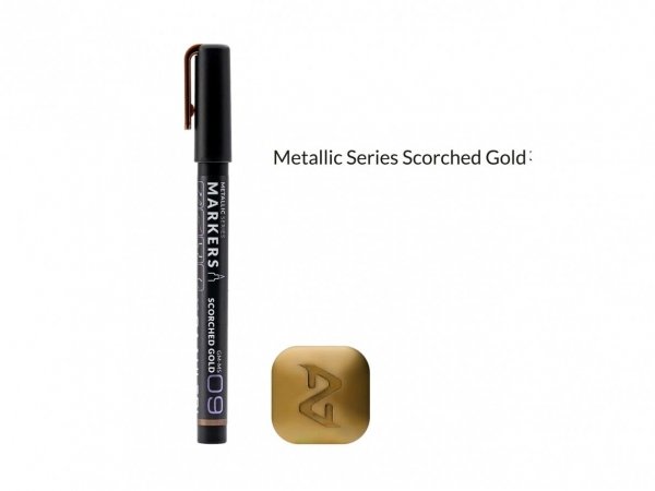 Gaahleri GM-MS09 Metallic Series Markers Scorched Gold