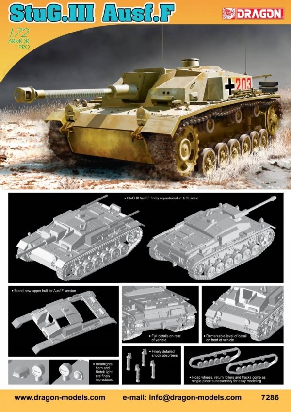 Dragon 7286 StuG.III Ausf.F 1/72
