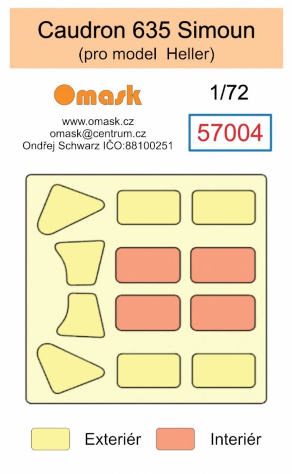 Omask 57004 Caudron 635 Simoun (Heller) 1/72