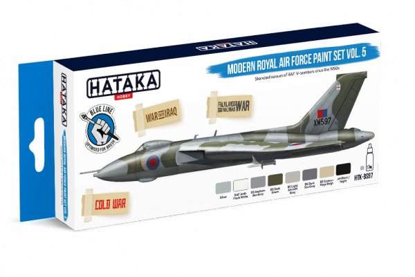 Hataka HTK-BS97 Modern Royal Air Force paint set vol.5 (8x17ml)