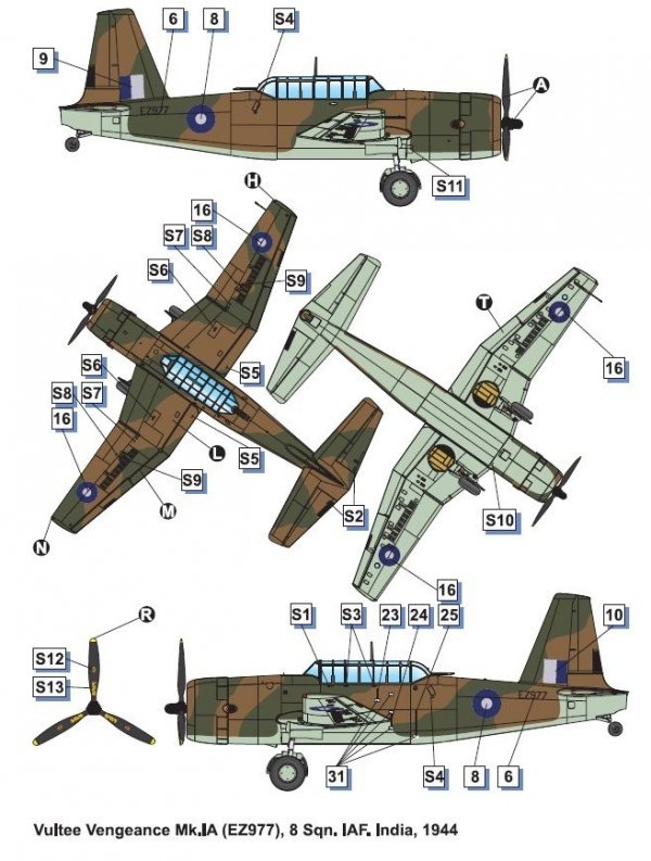 Dora Wings 72038 Vultee A-31 Vengeance 1/72