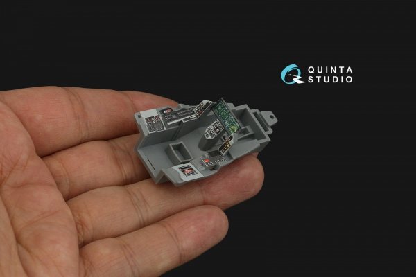 Quinta Studio QD48288 F-35A 3D-Printed &amp; coloured Interior on decal paper (Tamiya) 1/48