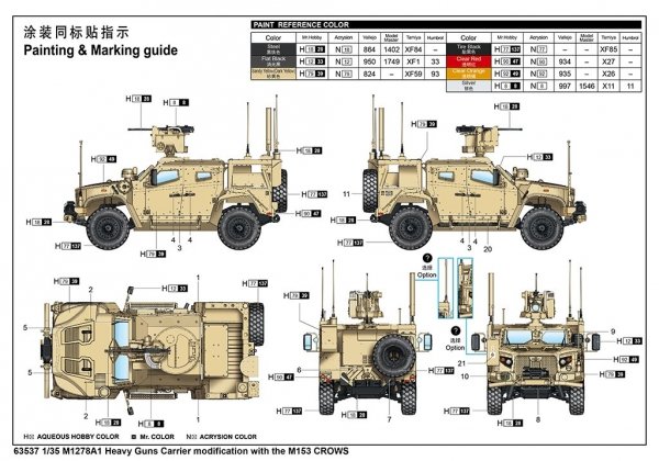 I Love Kit 63537 M1278A1 Heavy Guns Carrier Modification With The M153 CROWS 1/35