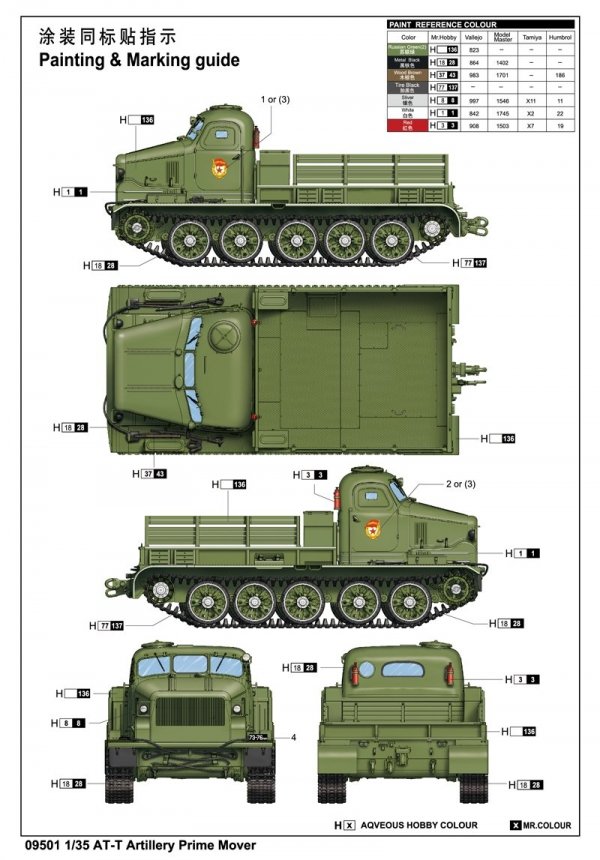 Trumpeter 09501 AT-T Artillery Prime Mover 1/35