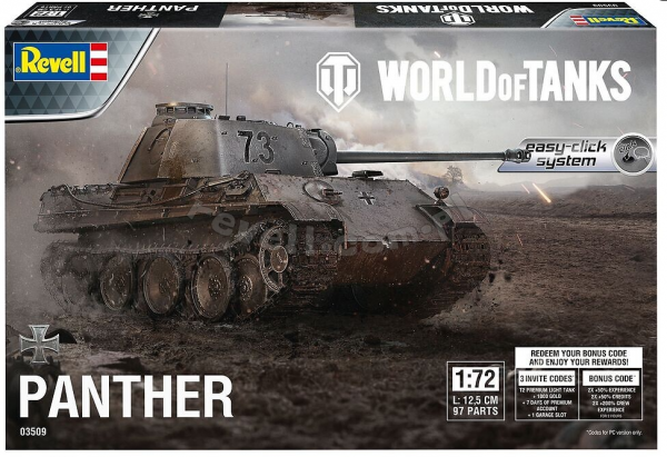 Revell 03509 Panther D &quot;Easy Click&quot; World of Tanks 1/72