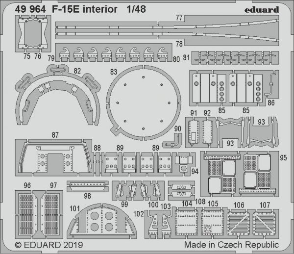 Eduard 49964 F-15E interior 1/48 GREAT WALL HOBBY