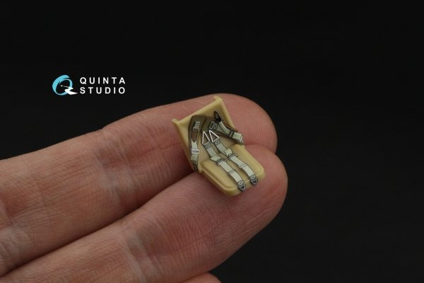Quinta Studio QR+48096 WWII German fighter seat belts (with metal buckles) (All kits) 1/48