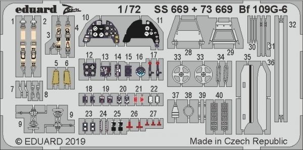 Eduard 73669 Bf 109G-6 1/72 TAMIYA