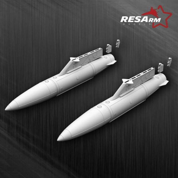 RESArm 48-06023 F-16 Fighting Falcon - Additional Fuel Tanks 370 GAL (3D resin printing) 1/48