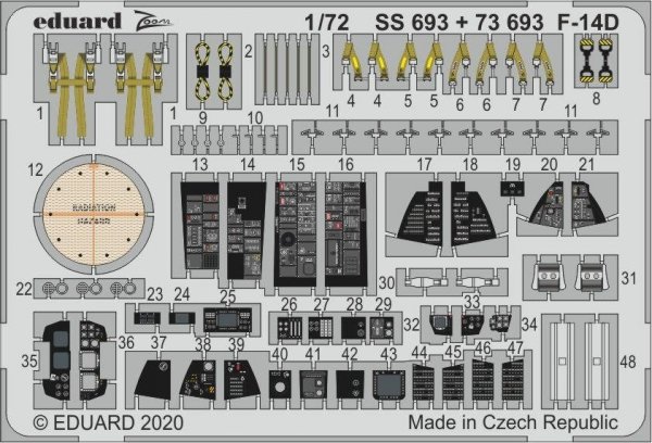 Eduard 73693 F-14D 1/72 GREAT WALL HOBBY
