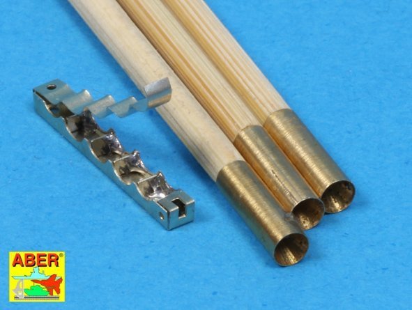 Aber 16052 Barrel cleaning rods with brackets for Tiger II (1:16)