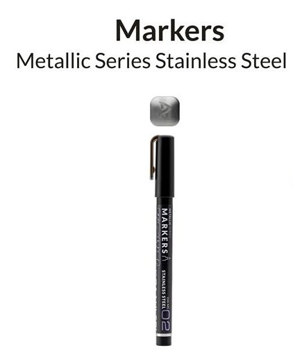 Gaahleri 45121 Metallic Series Marker Stainless Steel