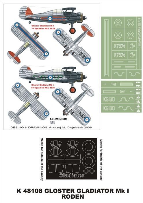 Montex K48108 Gladiator MkI 1/48