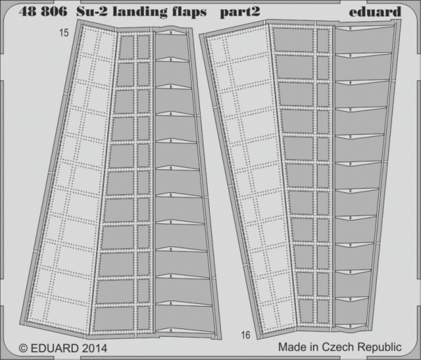 Eduard 48806 Su-2 landing flaps 1/48 ZVEZDA