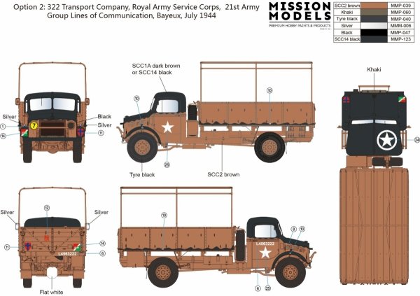 Gecko Models 35GM0155 Bedford OYD Truck 3t 4x2 GS (Metal Cargo Body) 1/35