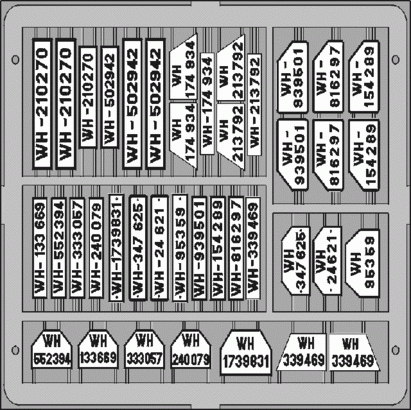 Eduard TP503 German Car Licence Plates 1/35