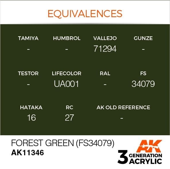 AK Interactive AK11346 Forest Green (FS34079) 17ml