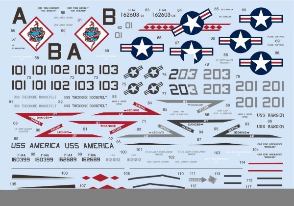 Eduard D48104 F-14A Desert Storm TAMIYA 1/48