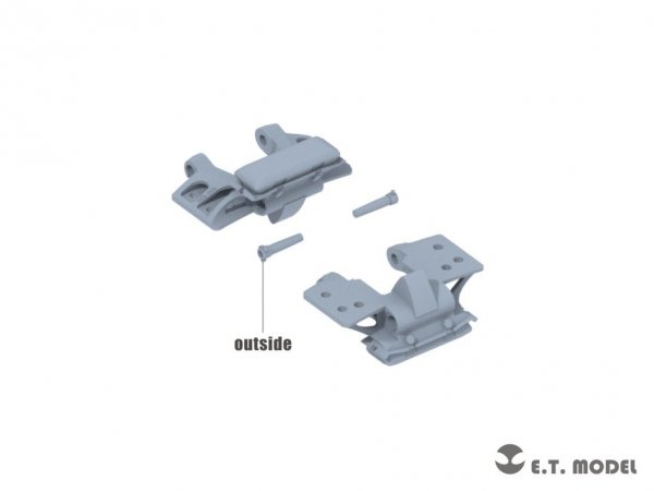 E.T. Model P35-060 WWII German Sd.Kfz.7(8t) Sprockets &amp; Track links ( 3D Printed ) 1/35