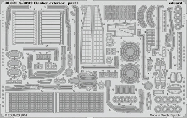 Eduard 48821 S-30M-2 Flanker exterior ACADEMY 1/48