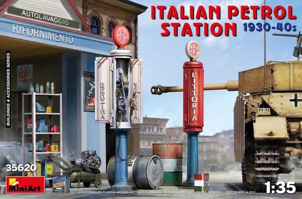 MiniArt 35620 ITALIAN PETROL STATION 1930-40s 1/35