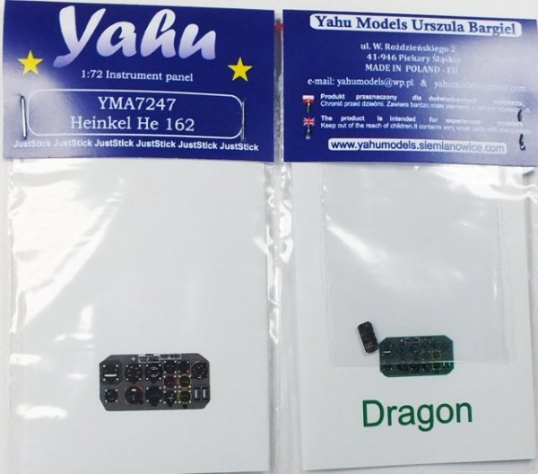 Yahu YMA7247 He 162 (Dragon) 1:72