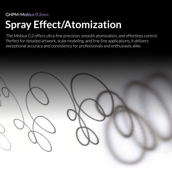 Gaahleri 40850 Premium Series GHPM-Mobius 0,2 mm Airbrush