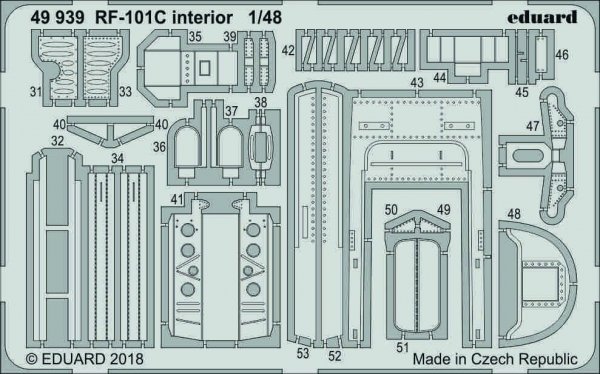 Eduard 49939 RF-101C interior 1/48 KITTY HAWK