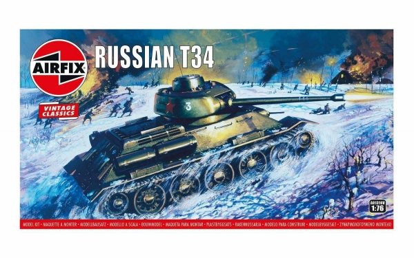 Airfix A01316V Vintage Classics - Russian T34 Medium Tank 1:76