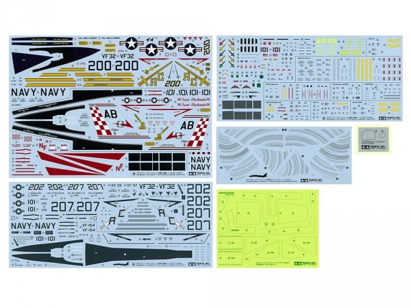 Tamiya 61122 Grumman F-14A Tomcat (Late Model) Carrier Launch Set 1/48