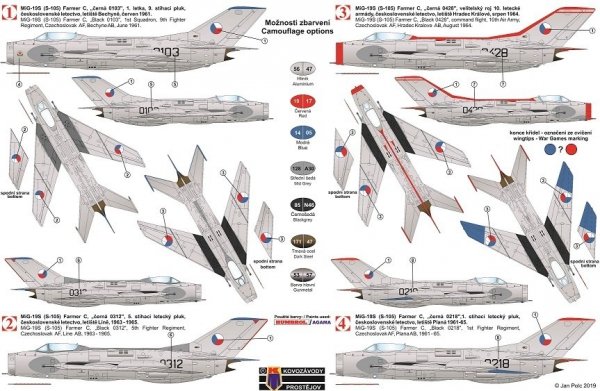 Kovozavody Prostejov KPM0158 MiG-19S “Farmer-C” 1/72