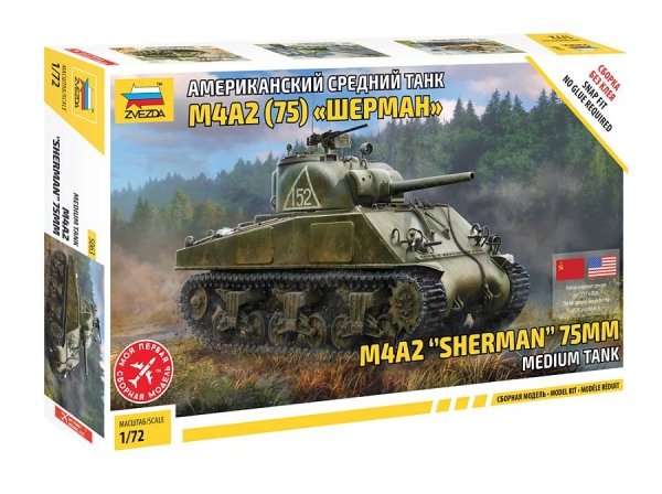 Zvezda 5063 M4A2 &quot;Sherman&quot; 75mm Medium Tank 1/72