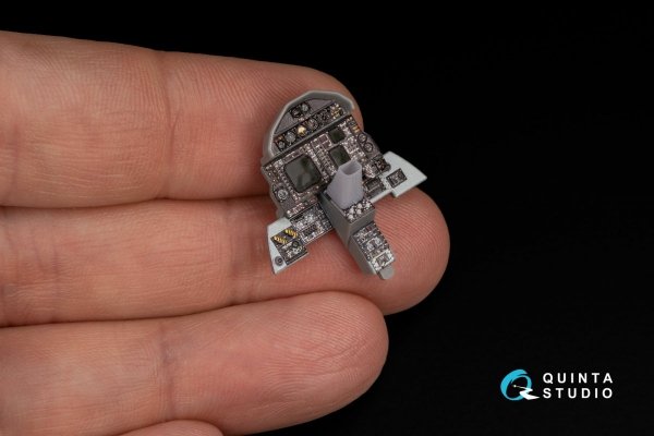 Quinta Studio QD+48341 F-4G early 3D-Printed &amp; coloured Interior on decal paper (Meng) (with 3D-printed resin parts) 1/48