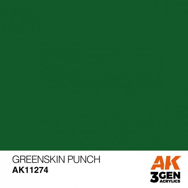 AK Interactive AK11274 GREENSKIN PUNCH – COLOR PUNCH 17ml