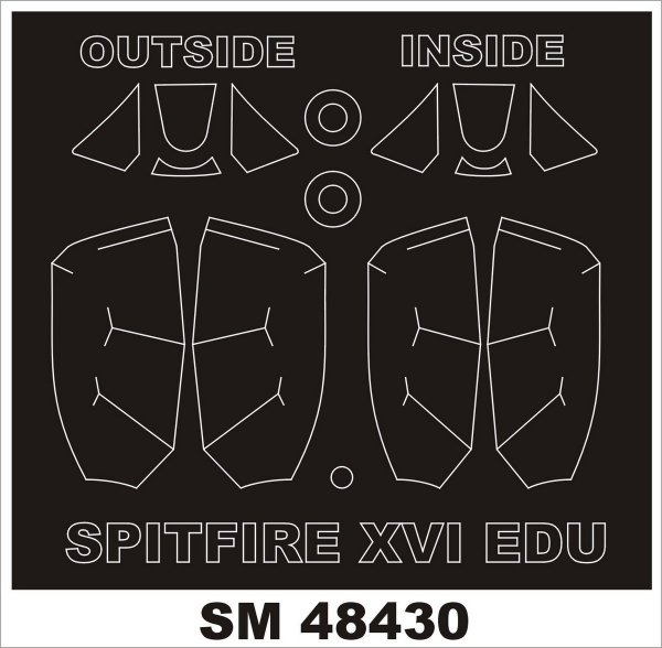 Montex SM48430 SPITFIRE XVI (BUBLETOP) EDUARD