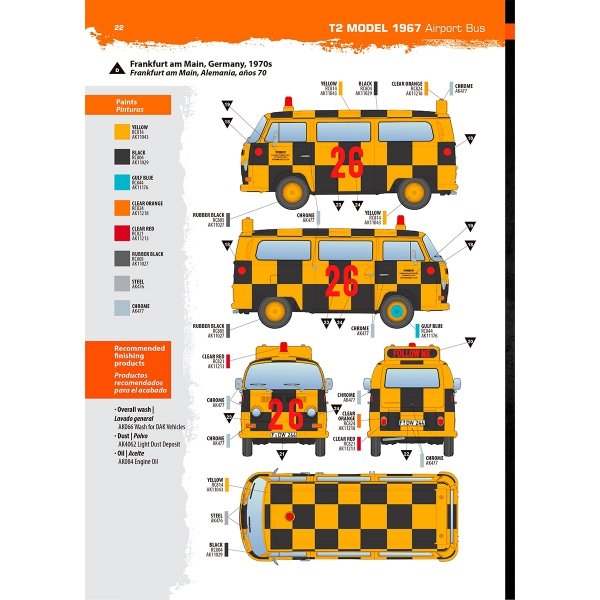 AK Interactive AK35033 T2 MODEL 1967 AIRPORT BUS 1/35