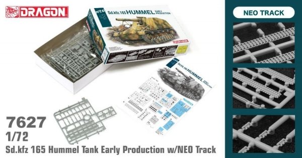 Dragon 7627 Sd.Kfz. 165 Hummel Tank Early Production w/NEO Track 1/72