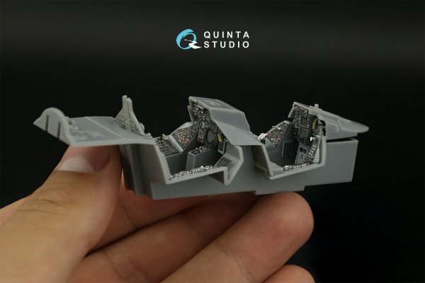 Quinta Studio QDS-48395 F-14A 3D-Printed &amp; coloured Interior on decal paper (Hobby Boss) (Small version) 1/48