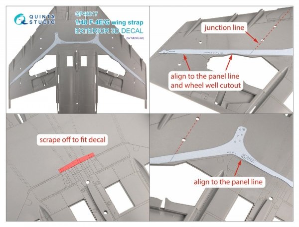 Quinta Studio QP48017 F-4E/G wing strap (MENG) 1/48