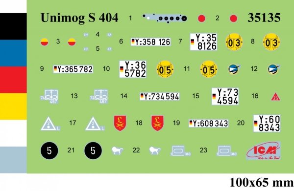 ICM 35136 Unimog 404 S “Koffer” German military truck 1/35