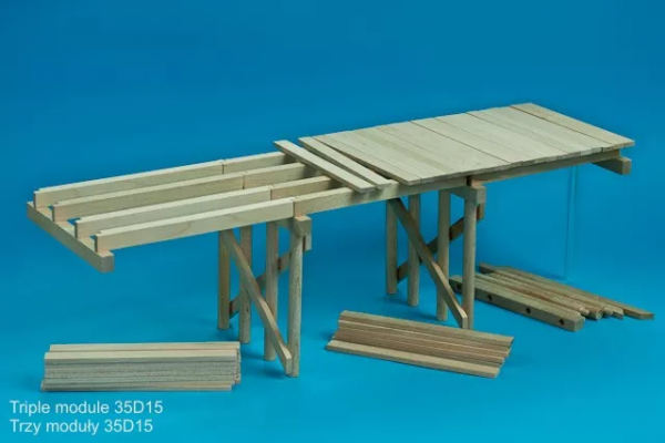 RB Model 35D15 WW II Wooden bridge Price for single module 1/35